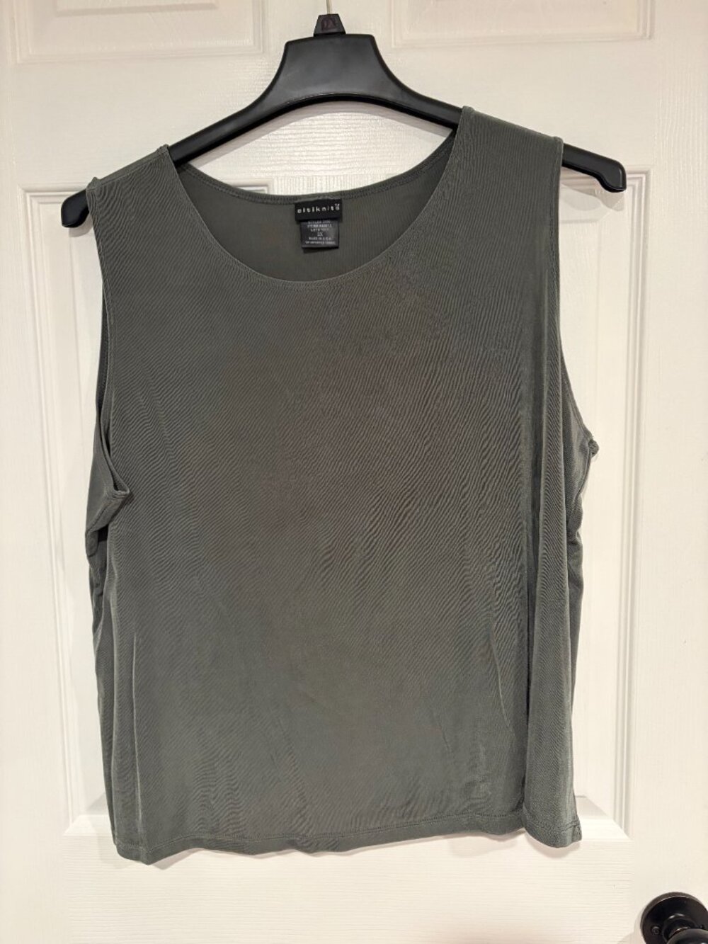 Citiknits Charcoal color Tank Top 2X